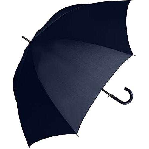 中谷 紳士長傘 Z骨 ネイビー 無地 【413-011】 ジャンプ式 親骨・受骨グラスファイバー 7...