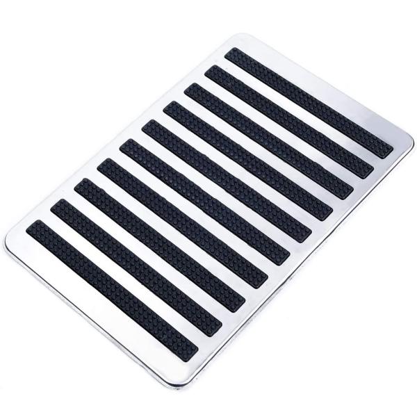 カー用 フットレストプレート ヒールパット フロアーマット用 滑り止め ステンレス鋼