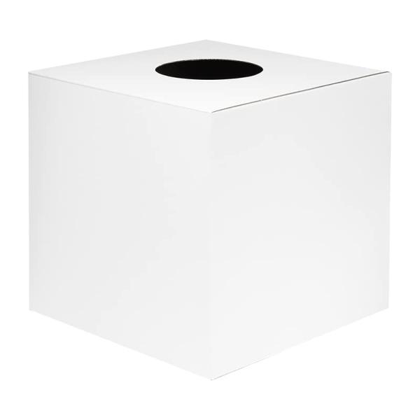 日本製 抽選箱 白 無地 高さ26cm×26cm×26cm 底板紙付き 応募箱 くじ引き くじ引き箱...
