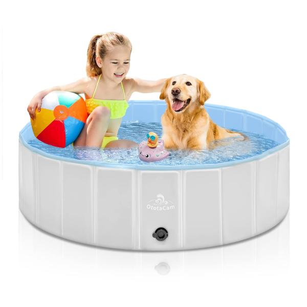 子供用プール ペット用プール 犬用プール 直径120cmｘ高さ30cm 空気入れ不要 折り畳み式収納...
