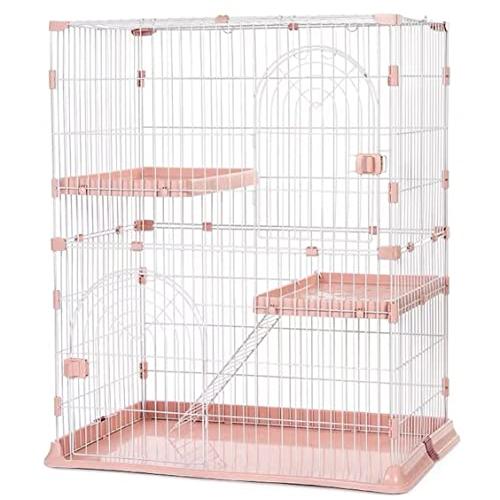 N&amp;S Mサイズ キャットランドケージ 猫ケージ 大型 折りたたみ キャットケージ ワイド扉 多頭飼...