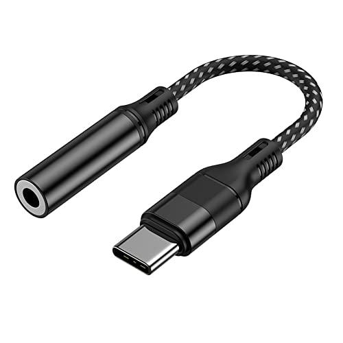 USB Type C to 3.5MM イヤホン変換アダプタ タイプC ヘッドフォンジャックアダプタ...