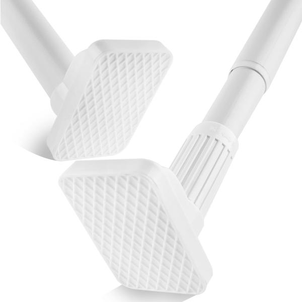 強力突っ張り棒 つっぱり棒伸縮式でドリル不要 最大80kg耐荷重 幅110-200cm 直径33mm...