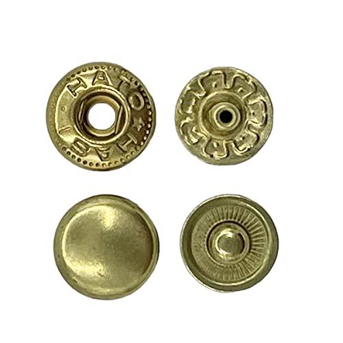 バネホック 真鍮生地 HASIHATO ハシハト 日本製 真鍮無垢 (No.1, 30個)