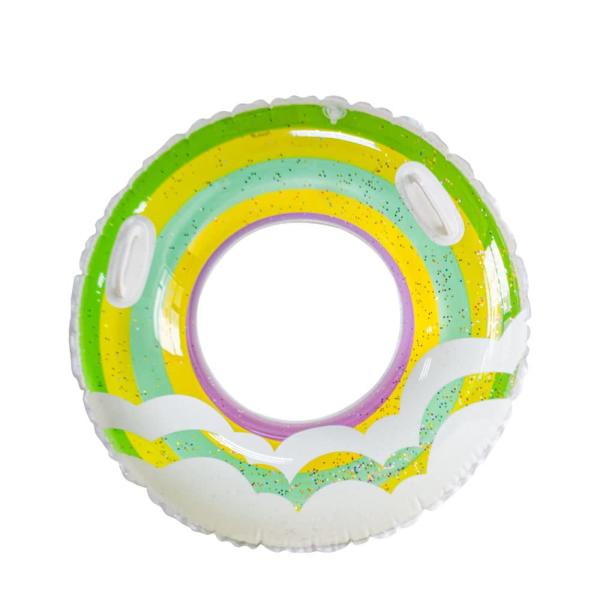 AiMMei 浮き輪 小学生 中学生 うきわ 子供用 耐久性 安定性 気漏れにくい 取っ手付き おも...