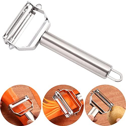 Yllnioos ピーラー 千切り ステンレス製 皮むき器 (T型)