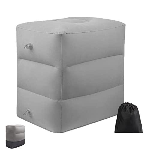 フットレスト 飛行機 三段階高さ調節できる 子供 高さ調整可能 空気足置き エアー足枕 足の疲れむく...