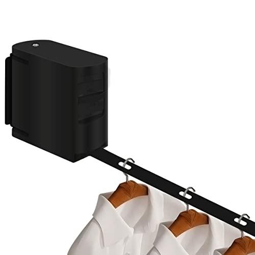 伸縮式物干しロープ、重型調節可能な乾燥ロープと広帯域、自己粘着壁掛け式シャーシ、防風掛穴付き、サスペ...