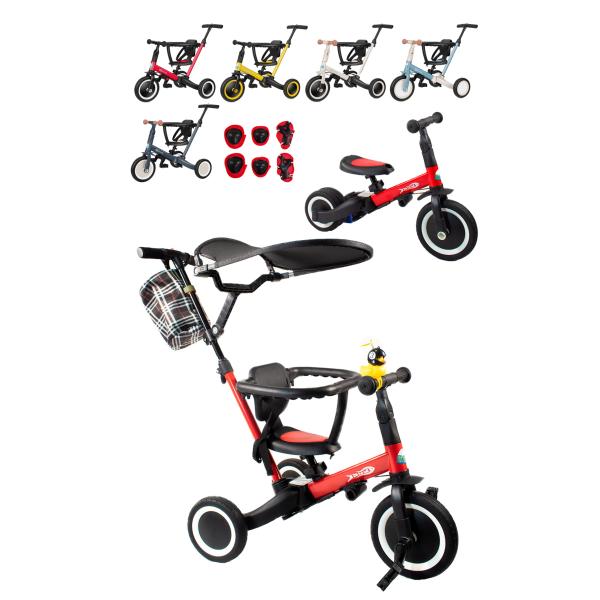 【RE:VOLTAGE】 三輪車 手押し棒付 日除け 【子育て推奨】 変形可能 子ども キッズ 子供...