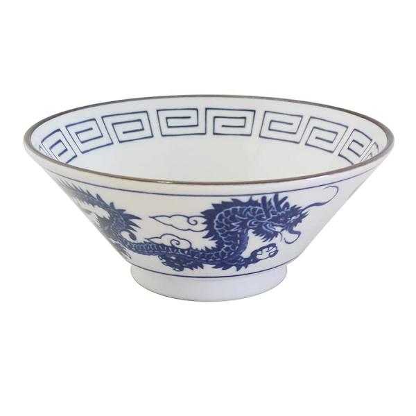 マルサン近藤(Marusankondo) ラーメン どんぶり 陶器 食器 陶器 双竜 青 食洗器対応...