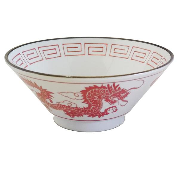 マルサン近藤(Marusankondo) ラーメン どんぶり 陶器 食器 陶器 双竜 赤 食洗器対応...