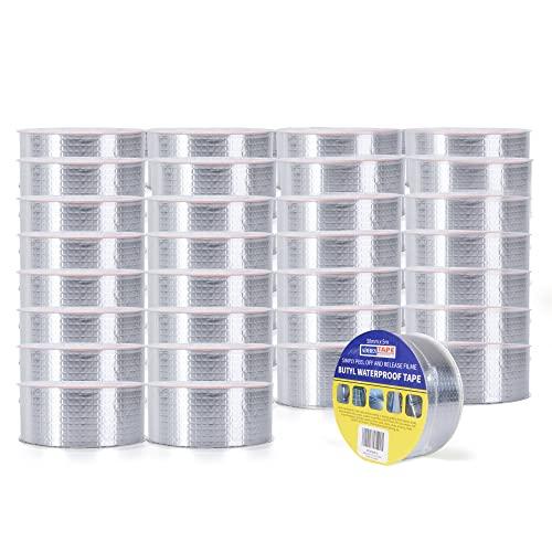 ADHES ブチルテープ 防水シーラントテープ 雨漏り補修テープ 防水アルミテープ 屋根補修、配管の...