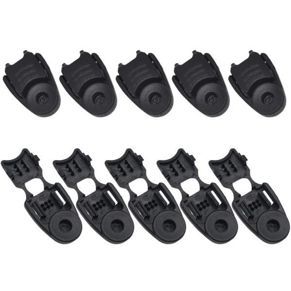 LOYELEY コードストッパー 紐止め 10個入り ジッパータブ 留め具 エンドストッパー コード...