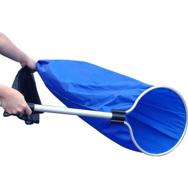 吹き流し網 直径30ｃｍ 柄付き 鯉 観賞魚用 傷つけずに掬えます 魚すくい網 (柄長30cm)