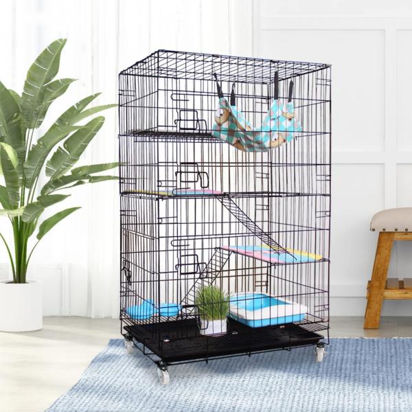 Shinyever 猫 ケージ 3段 キャットケージ 大型 猫 ゲージ 70*50*112CM 猫の...