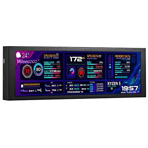 wisecoco 7.9 インチ PC CPUデータバーモニター LCD ディスプレイ HD IPS...