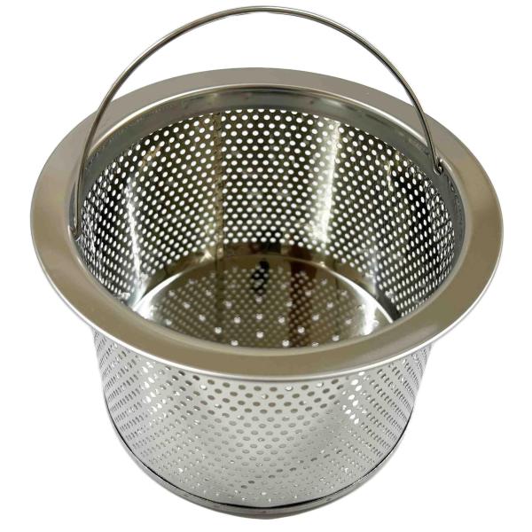 ステンレス排水口ごみカゴ φ１３５mm×高さ８６ｍｍ LuLuPaL ステンレス 水切りかご ゴミ受...