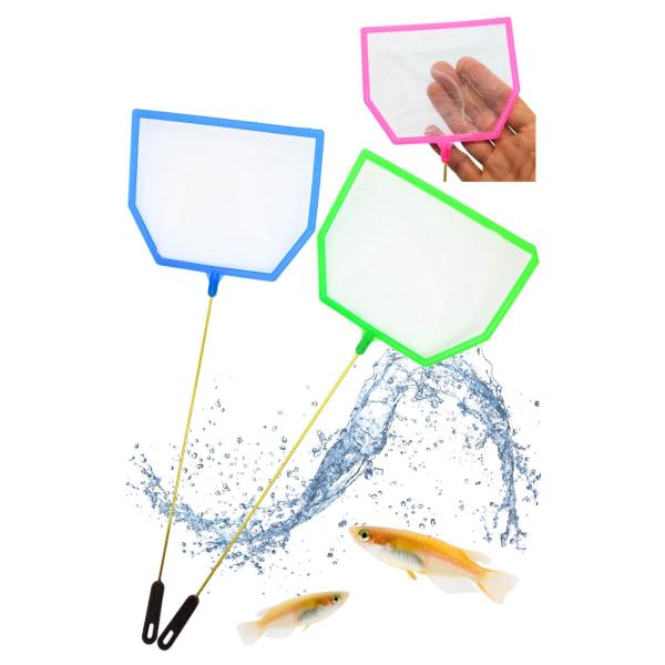 Leap Raupe メダカ 網 ミジンコ ミジンコネット 密目 (M 2本 Mixカラー)