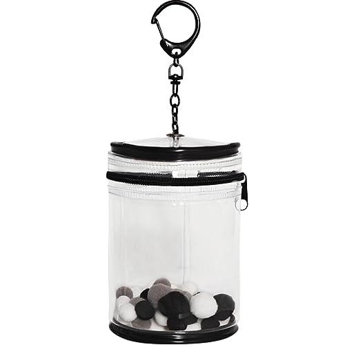 Umora 痛バ ケース 円筒 人形入れ コーラ缶形 ぬいぐるみ用 クリアポーチ 外出 透明 ミニポ...