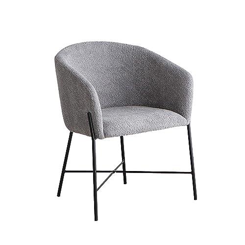 東馬 大川家具 チェア グレー スチール脚 ブークレー生地 トリート 395852