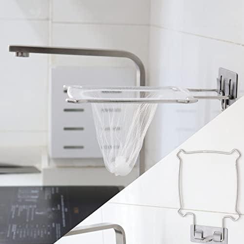 ママ倉 三角コーナー 不要 ステンレス鋼 フック 台所 壁掛け 狭い シンクフレーム対応 手持分解洗...