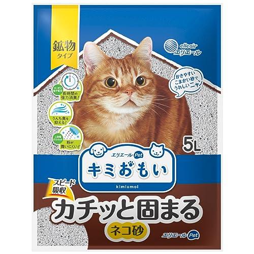 エリエール Pｅｔ エリエールペット キミおもいカチッと固まるネコ砂5L