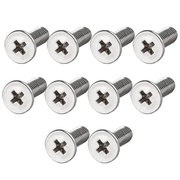 LOYELEY 十字穴皿小ねじ M4x10mm 10個入り 平ネジ フラットヘッド機械ネジ TV モ...