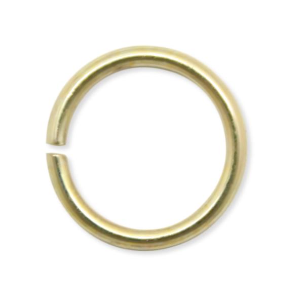 鉄 丸カン 金 ゴールド 真鍮メッキ 8mm 12mm 15mm 20mm (外径１２ｍｍ／太さ１....