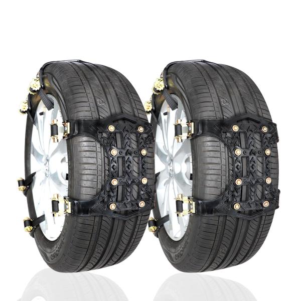タイヤチェーン 非金属 軽自動車用 135-175mm対応 サイズ調節可能 145/80R12 15...