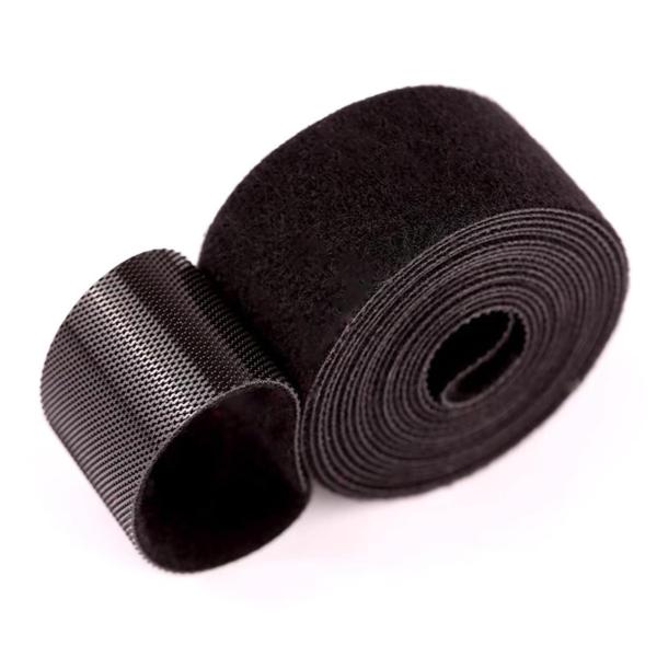 まちの波 結束バンド マジック結束バンド 黒 50mmx7m幅広 自由にカット 収納用テープ 面ファ...