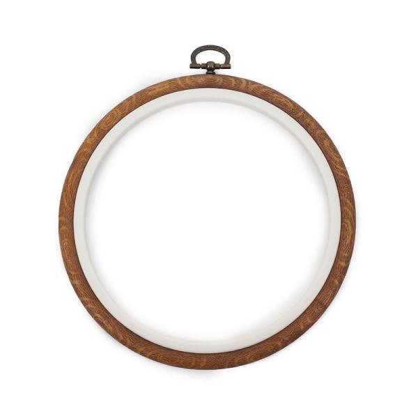 Golspia 刺繍枠 アンティーク 円形 薄型 大きい 壁掛け 飾り 刺繍 枠 丸 21cm 1個