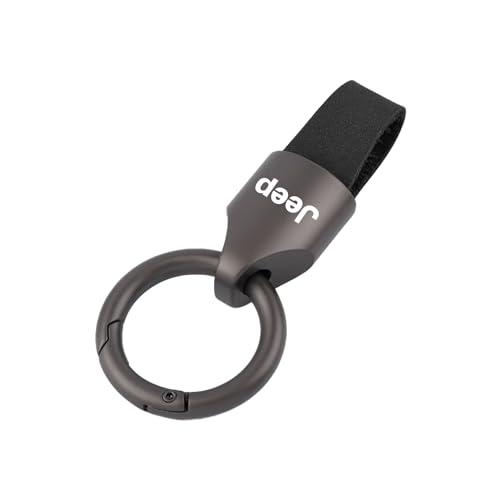 【Fumezu】キーホルダー 車 互換性ジープ に適し革キーホルダー ファッションキーホルダー シン...