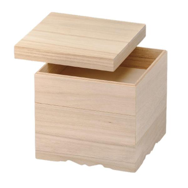 J-kitchens 御節重箱 日本製 3段 木製 7.0寸 桐飾足 21.7cm x 21.7cm...