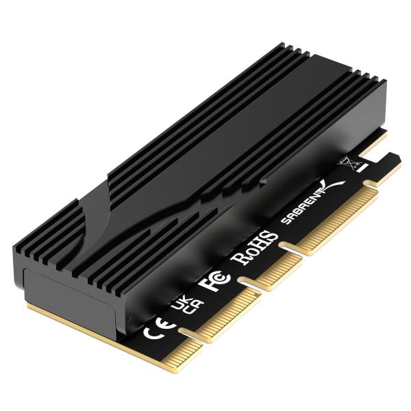 SABRENT M.2 NVMe SSD - PCIe x16 工具不要、拡張カード(AIC)、アル...