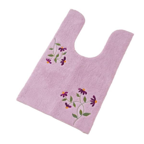 sybilla ガラナ 耳長トイレマット 約95×60cm ピンク シビラ 花柄 おしゃれ センコー...