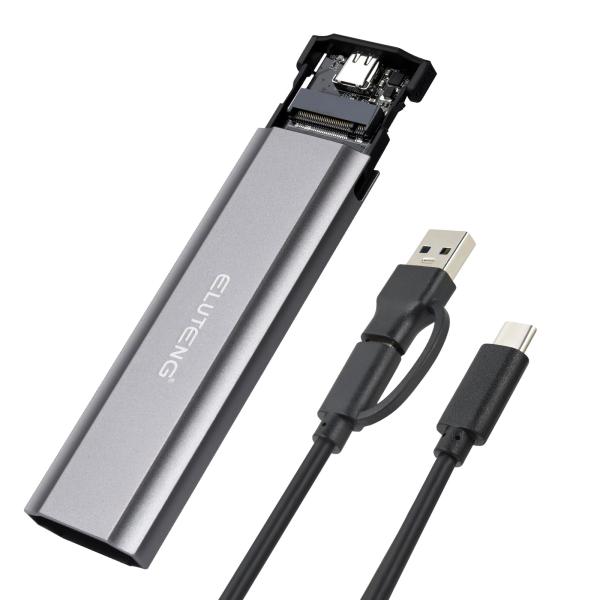 ELUTENG M.2 SSD 外付けケース NVMe/SATA 両対応 USB3.2 Gen2 1...