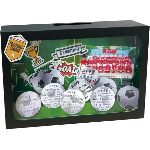 UROCO+ 色紙 部活寄せ書きBOX サッカー メッセージカード27枚入 MB-0302