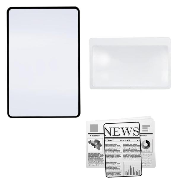 拡大シート 拡大鏡 手持ちルーペ 虫眼鏡 2個入 読書用 3倍拡大 カードルーペ 超薄型 読書ルーペ...