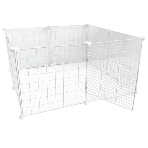 acii 犬 サークル 室内 柵 自由に組み合わせ ドア付き ジョイント式 犬 簡易ケージ DIY可...