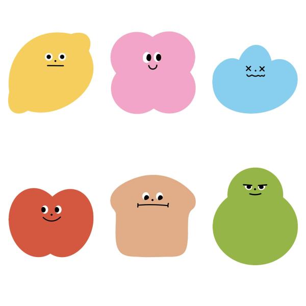 付箋 ふせん 付箋 おもしろ（6種類のパターンがあります） 付箋 可愛い 可愛い付箋 付箋 強粘着 ...