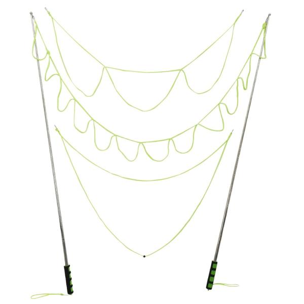 kenbery シャボン玉スティック バブル製造機 3種ロープ 長さ調節 外遊び イベント 演出 ス...