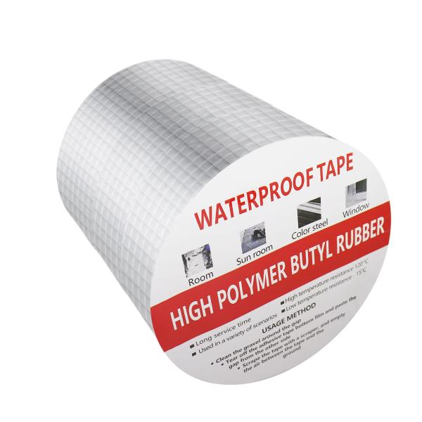 （幅15cm×長さ5m）防水ブチルテープ 耐熱耐低温 多用途強力テープ 高粘着性 パイプホース水漏れ...