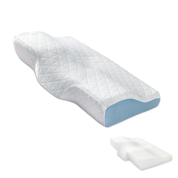 SynthoSpace 枕 低め いびき 軽減 首への負担が少ない 枕 中空設計 低反発 枕 寝返り...