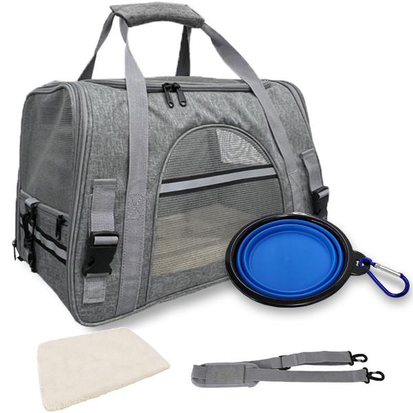 猫 キャリー バッグ 犬 中・大型猫用・小型犬・うさぎ用ペットキャリーバッグ 猫キャリー 五面通気 ...