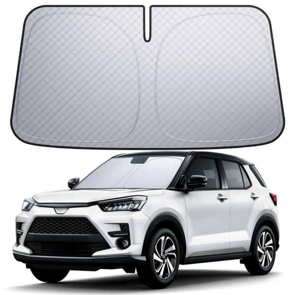【6層断熱素材】 Lamicall トヨタ ライズ A200系 フロントガラス サンシェード: 車サ...