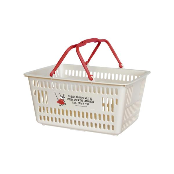 錦化成 収納ケース かご 小物入れ バスケット リトルミイ ベージュ 約26.3×19.3×13.5...