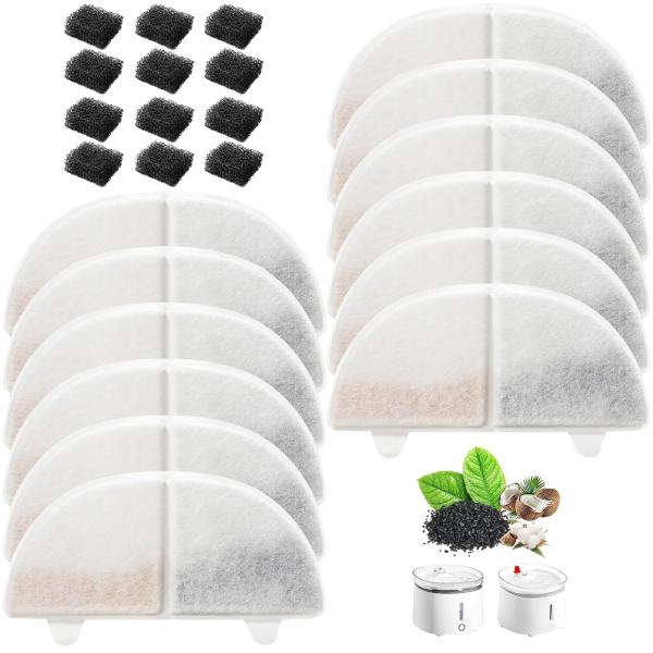 ペット水飲み器 フィルター 12パック WF20/CF20/WF03 交換用フィルター Homeru...