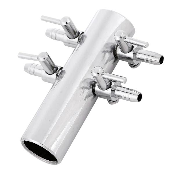 EXDUCT エアー 分岐管 4連 パイプ 水槽 アクアリウム 浄化槽 エアバルブ エアー分配器 エ...