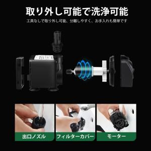 GEEROW 水中ポンプ 小型 吐出量1800...の詳細画像2