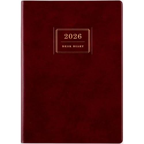 高橋 手帳 2026年 A5 業務日誌 エンジ No.55 (2026年 1月始まり)